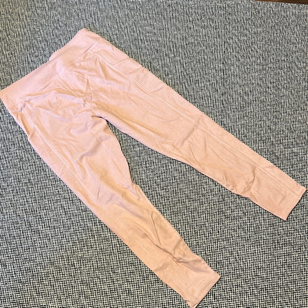 Warm and soft plus size yoga pants ribbed with pockets, PINK, multiple sizes NIP